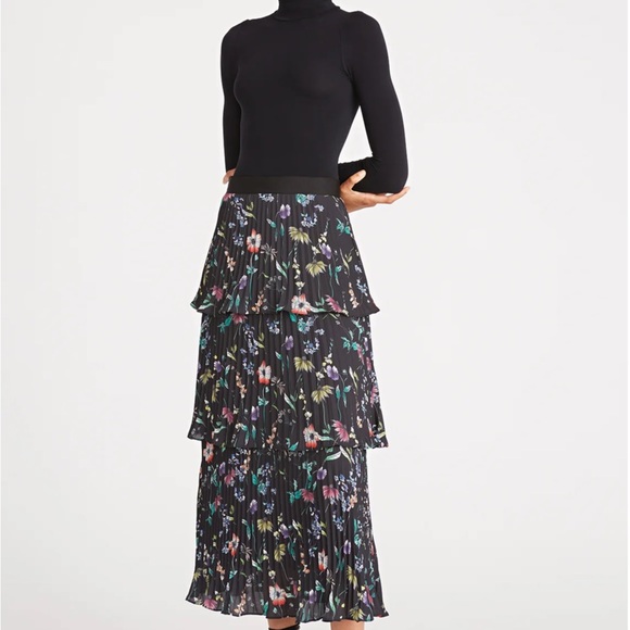Amur Louella Pleated Tier Skirt